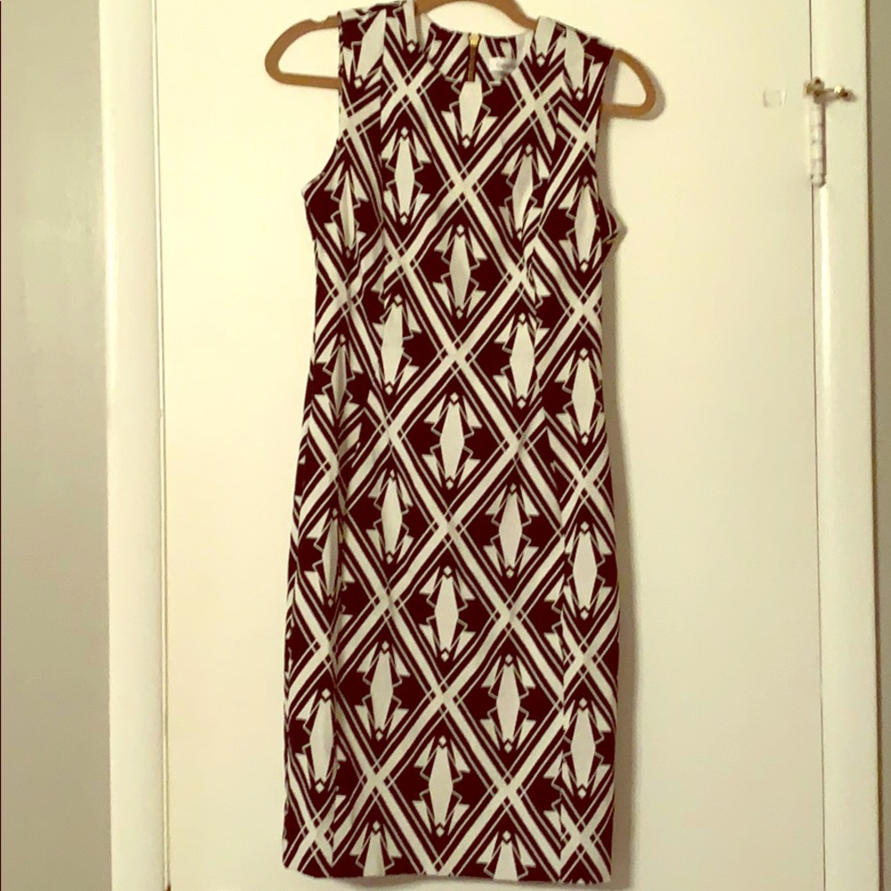 Black and white tight dress from Calvin Kline